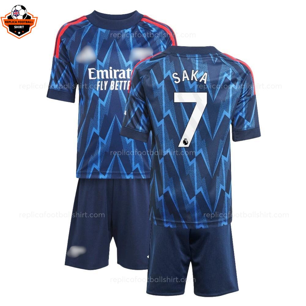 RFS Arsenal SAKA 7 Away 25 26 Kids Football Kit overview