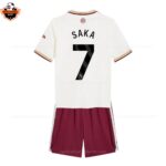 Arsenal Third Kid Replica Football Kit 2025/26 SAKA 7 Printed