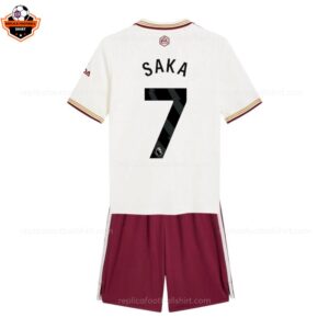 RFS Arsenal SAKA 7 Third 25 26 Kids Football Kit backview
