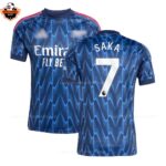 Arsenal Away Men Replica Football Shirt 2025/26 SAKA 7 Printed