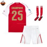 Arsenal Home CHAMPION 25 Kid Replica Football Kit 2025/26 Printed