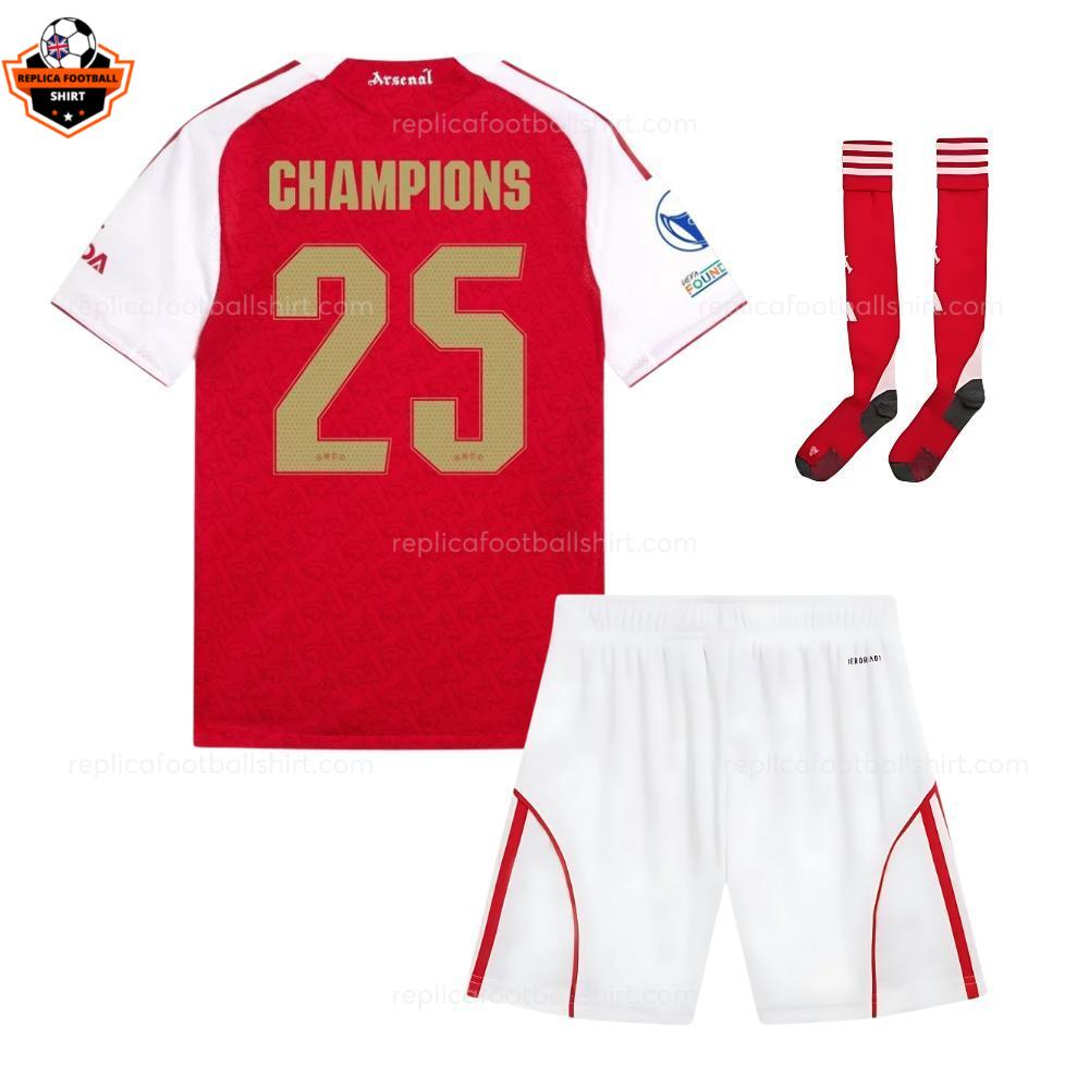 RFS Arsenal UWCL Champions 25 Kids Football Kit-back view