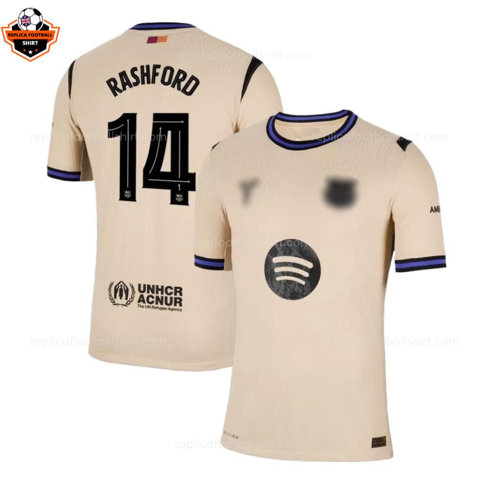 Barcelona RASHFORD 14 Away Men Replica Football Shirt 2025/26 Printed