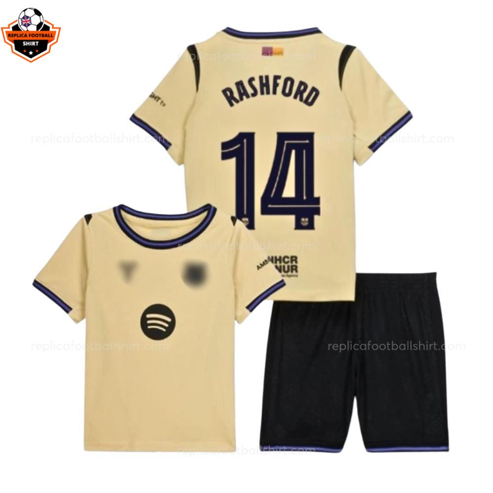 Barcelona RASHFORD 14 Away Kid Replica Football Kit 2025/26 Printed
