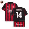 RFS Blur AC Milan Home Men Replica Football Shirt 2025_26 MODRIĆ 14 Printed