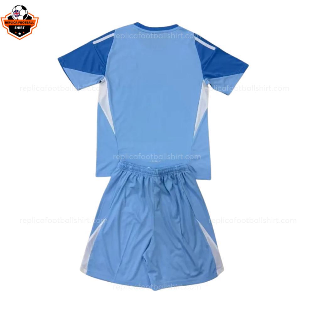 RFS Inter Miami Blue Goalkeeper Kids Cheap Football Kit 2025 26 - Back View