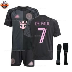 RFS Inter Miami DE PAUL 7 Away Kids Football Kit 2025/26