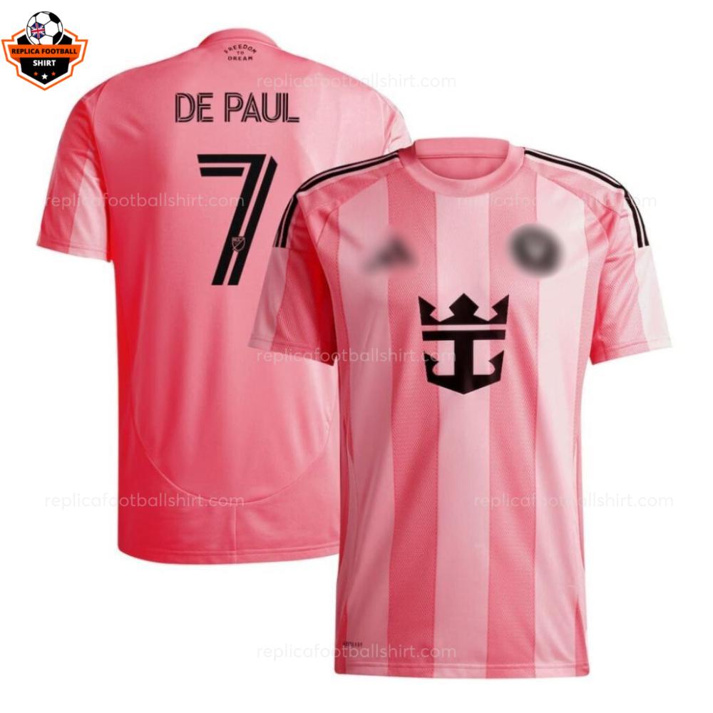 Inter Miami DE PAUL 7 Home Men Replica Football Shirt 2025/26