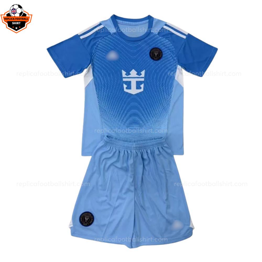 RFS Inter Miami RBlue Goalkeeper Kids Cheap Football Kit 2025 26 - Front View