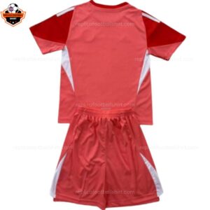 RFS Inter Miami Red Goalkeeper Kids Cheap Football Kit 2025 26 - Back View