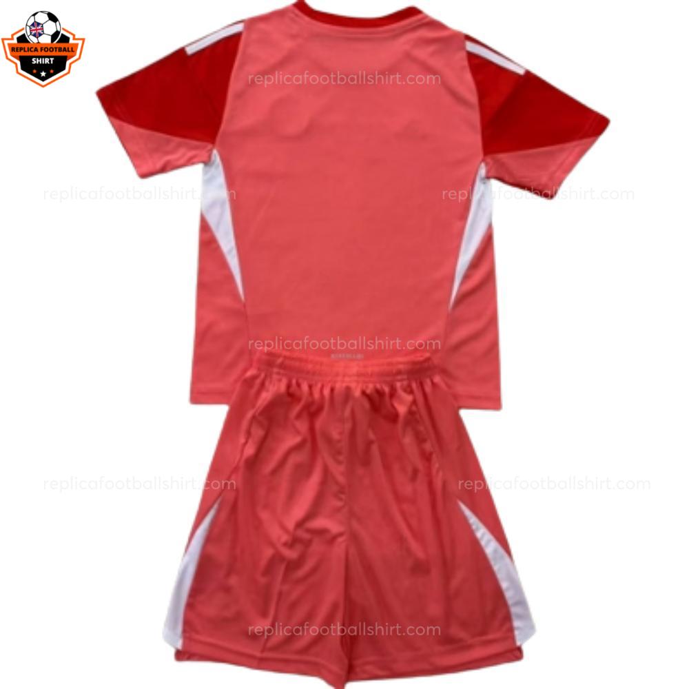 RFS Inter Miami Red Goalkeeper Kids Cheap Football Kit 2025 26 - Back View
