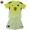 RFS Inter Miami Yellow Goalkeeper Kids Cheap Football Kit 2025 26 - Front View