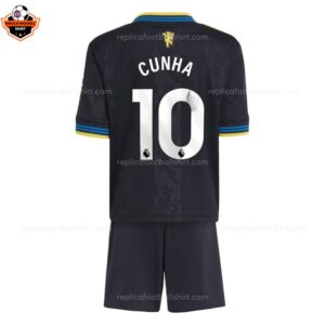 RFS Manchester United CUNHA 10 Third 25 26 Kids Football Kit backview
