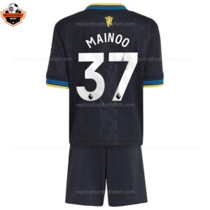 RFS Manchester United MAINOO 37 Third 25 26 Kids Football Kit backview
