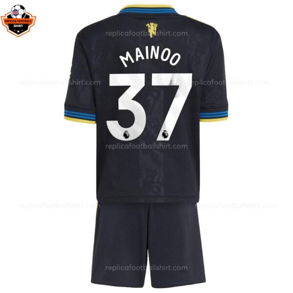 RFS Manchester United MAINOO 37 Third 25 26 Kids Football Kit backview