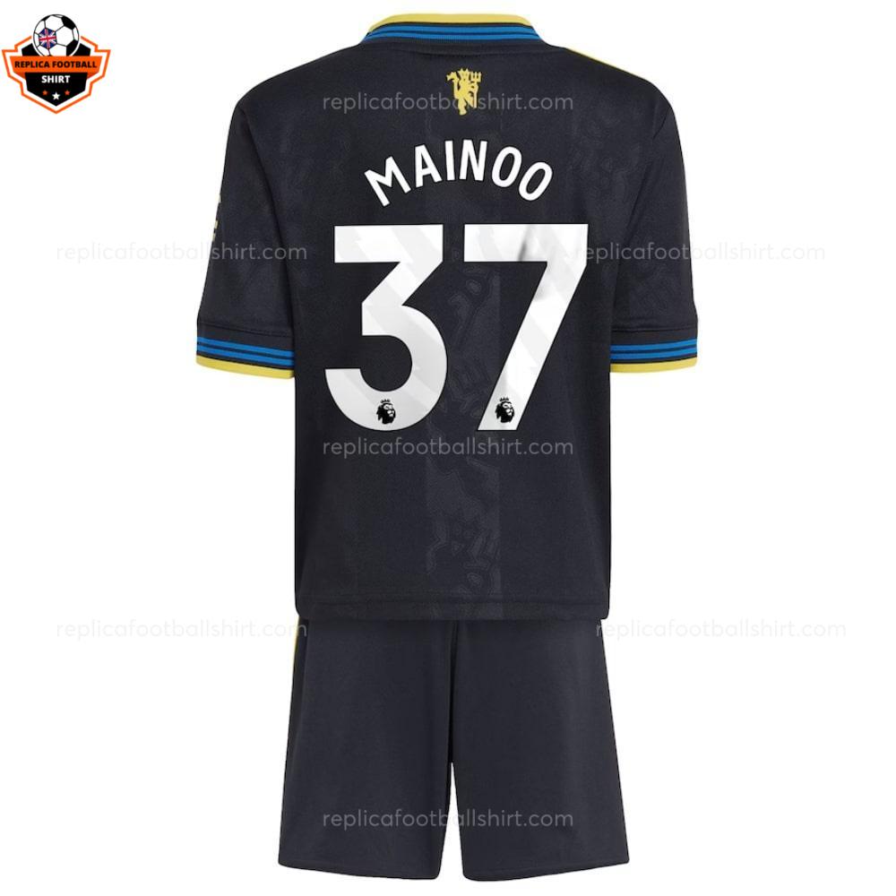 RFS Manchester United MAINOO 37 Third 25 26 Kids Football Kit backview