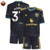 RFS Manchester United MAINOO 37 Third 25 26 Kids Football Kit Frontview