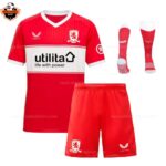Middlesbrough Home Kids Replica Football Kit 2025/26