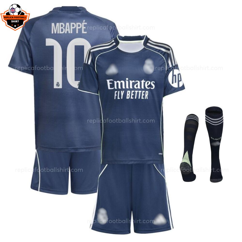 Real Madrid MBAPPÉ 10 Away Kid Replica Football Kit 2025/26