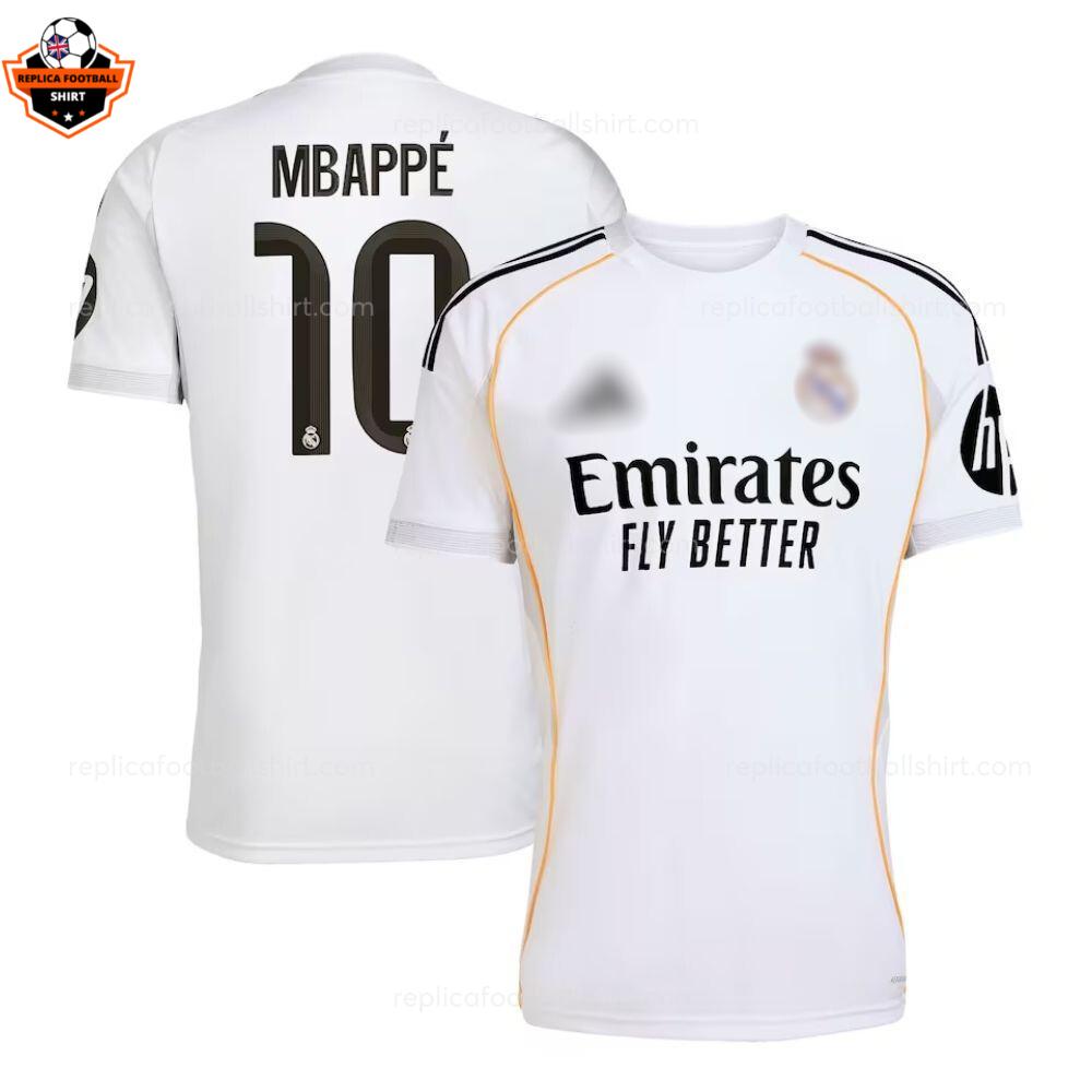 RFS Real Madrid MBAPPÉ 10 Home Football Shirts 2025/26