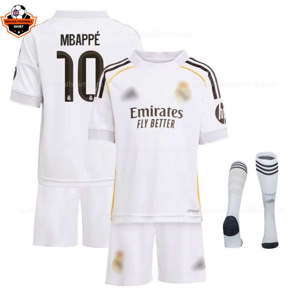 Real Madrid MBAPPÉ 10 Home Kid Replica Football Kit 2025/26