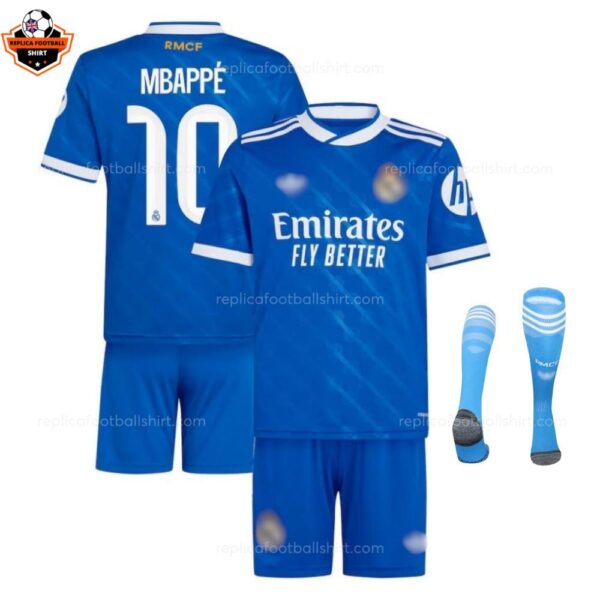Real Madrid MBAPPÉ 10 Third Kid Replica Football Kit 2025/26