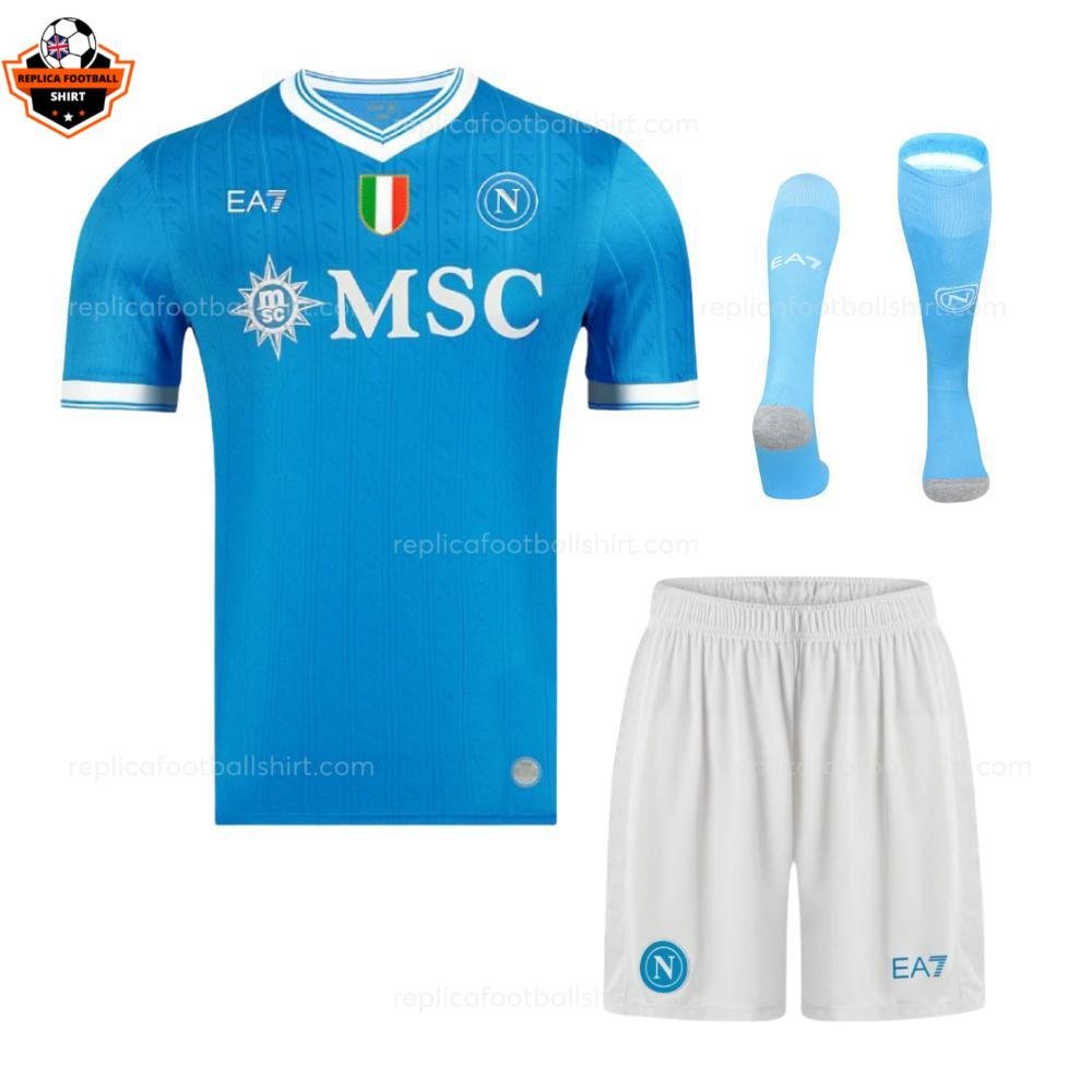 RFS SSC Napoli Home Kid Replica Football Kit 2025_26 - with socks