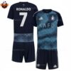 Al Nassr Away Kid Replica Football Kit 2025-26 RONALDO 7 Printed