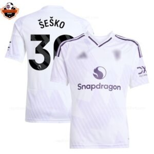 Manchester United Away Men Replica Football Shirt 2025-26 ŠEŠKO 30 Printed