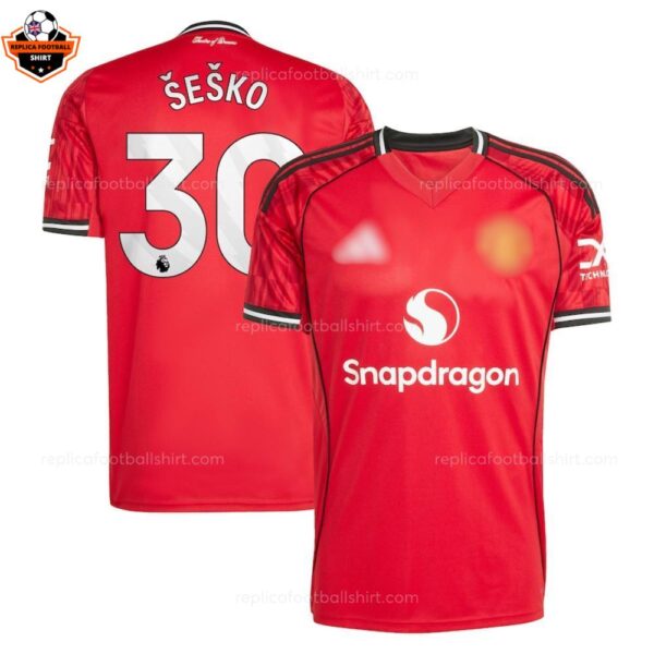 Manchester United Home Men Replica Football Shirt 2025-26 ŠEŠKO 30 Printed
