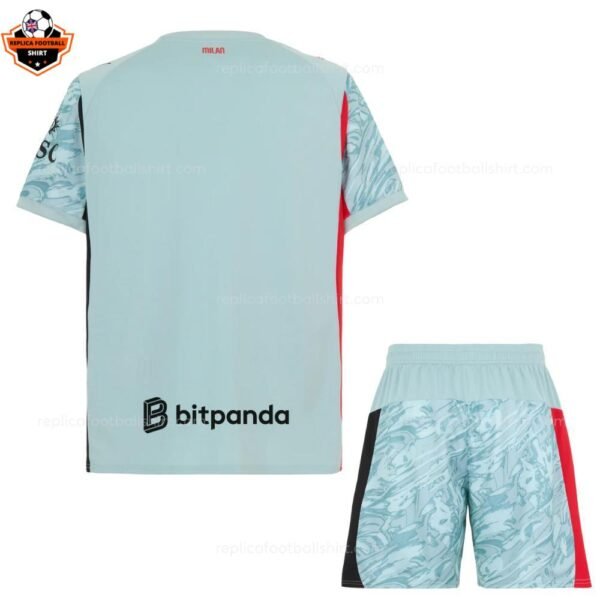 RFS AC Milan Goalkeeper Kids Football Kit 2025_26-back view