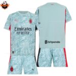 AC Milan Turquoise Goalkeeper Kid Replica Football Kit 2025/26