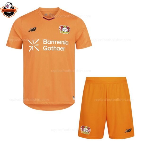 RFS Bayer Leverkusen Goalkeeper Kids Football Kit 2025_26-front view