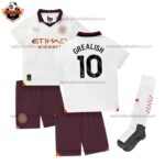 Manchester City Away Kid Replica Football Kit 23/24 GREALISH 10 Printed