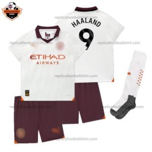 RFS Blur Manchester City Away Kid Replica Football Kit 23_24 HAALAND 9