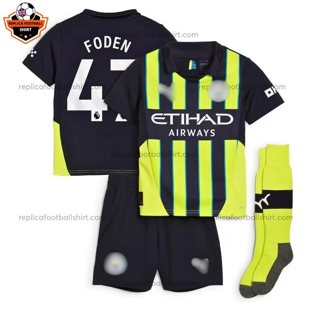 RFS Blur Manchester City Away Kid Replica Football Kit 24_25 FODEN 47