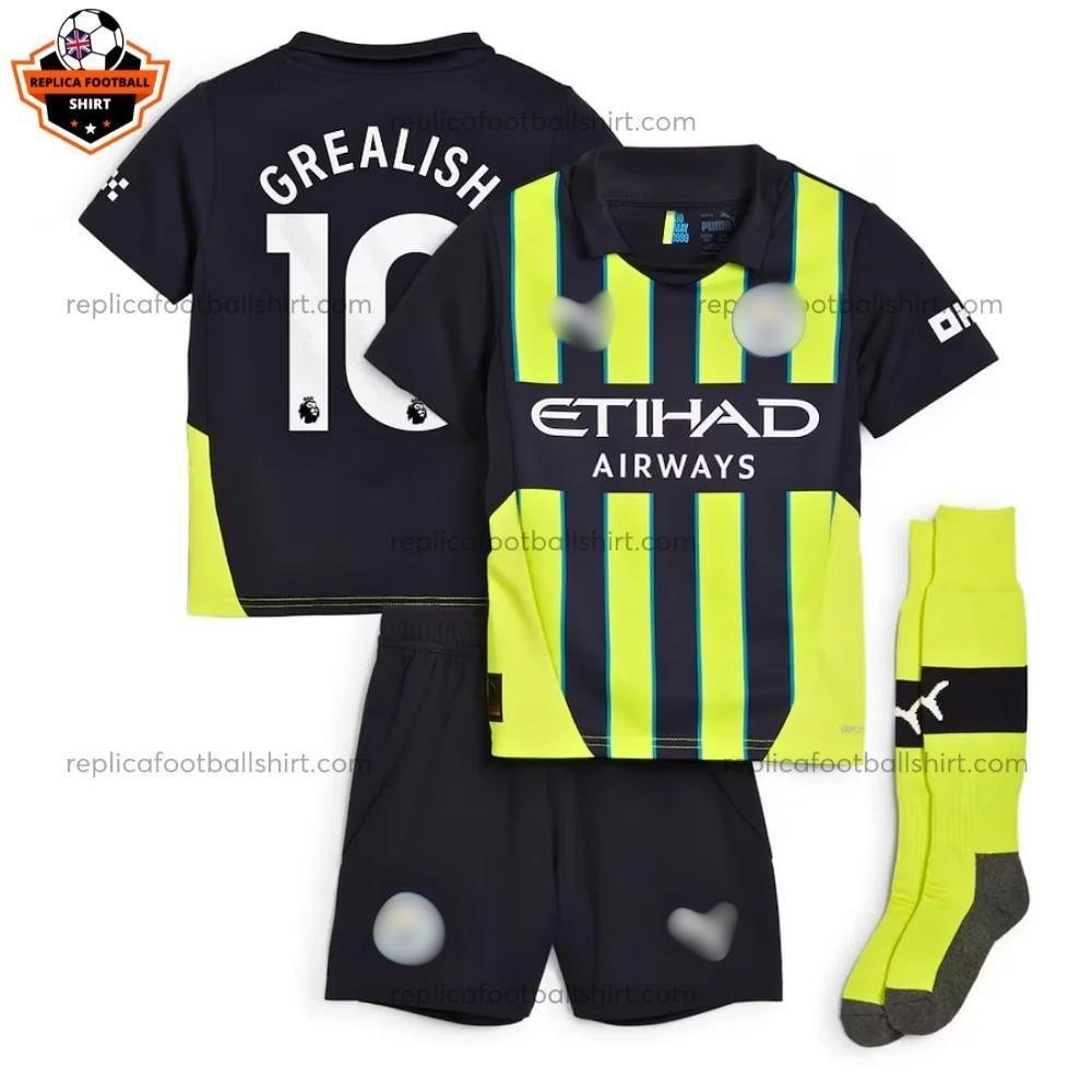 RFS Blur Manchester City Away Kid Replica Football Kit 24_25 GREALISH 10