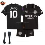 Manchester City Away Kid Replica Football Kit 25/26 CHERKI 10 Printed