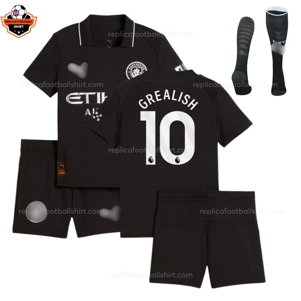 RFS Blur Manchester City Away Kid Replica Football Kit 25_26 GREALISH 10
