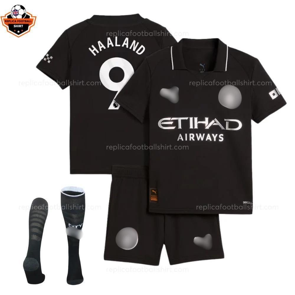 RFS Blur Manchester City Away Kid Replica Football Kit 25_26 HAALAND 9