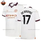 Manchester City Away Men Replica Football Shirt 23/24 DE BRUYNE 17 Printed