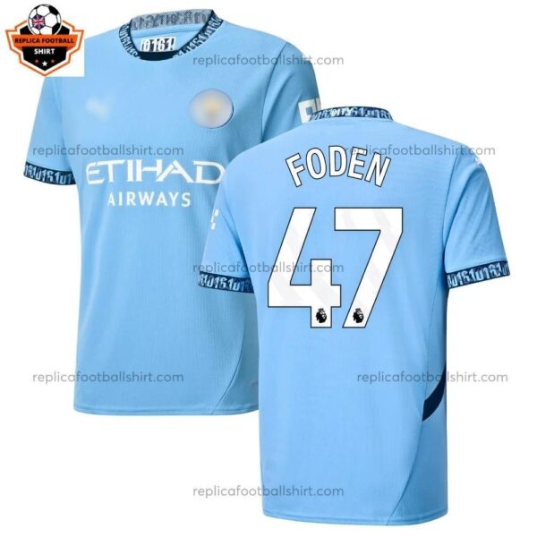 Manchester City FODEN 47 Home Men Replica Football Shirt 2024/25