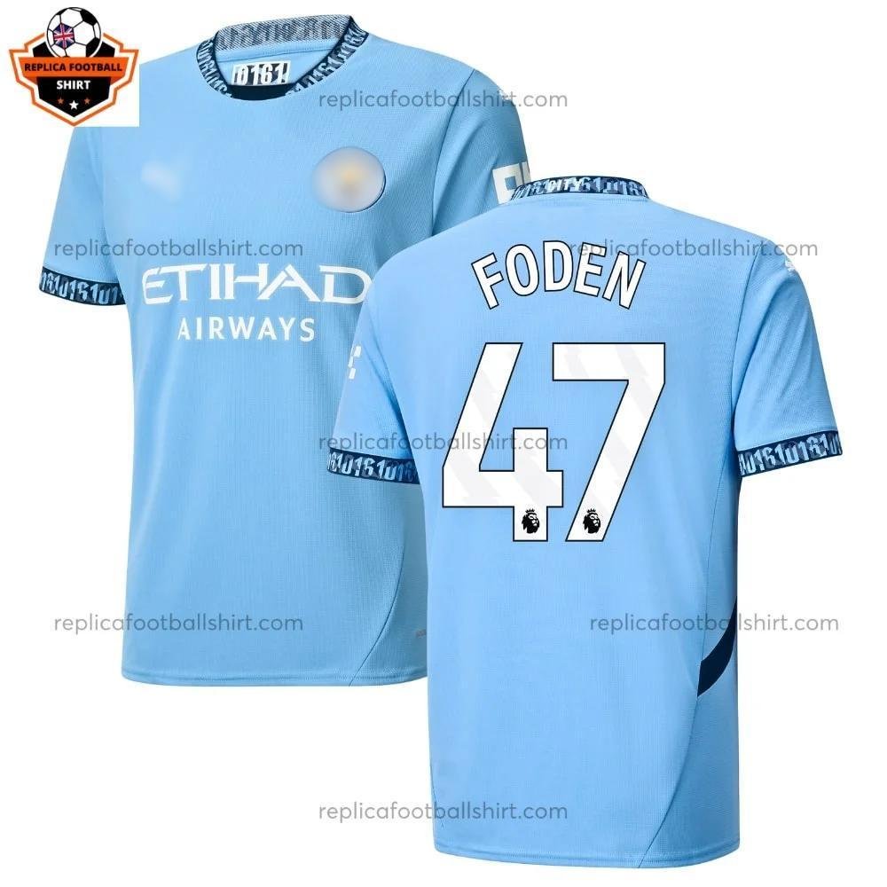 RFS Blur Manchester City FODEN 47 Home Men Replica Football Shirt 2024_25