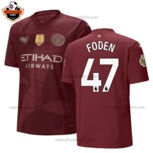 RFS Blur Manchester City FODEN 47 Third Men Replica Football Shirt 2024_25