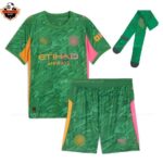 Manchester City Green Goalkeeper Kid Replica Football Kit 2025/26