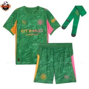 RFS Blur Manchester City Green Goalkeeper Kid Replica Football Kit 2025_26
