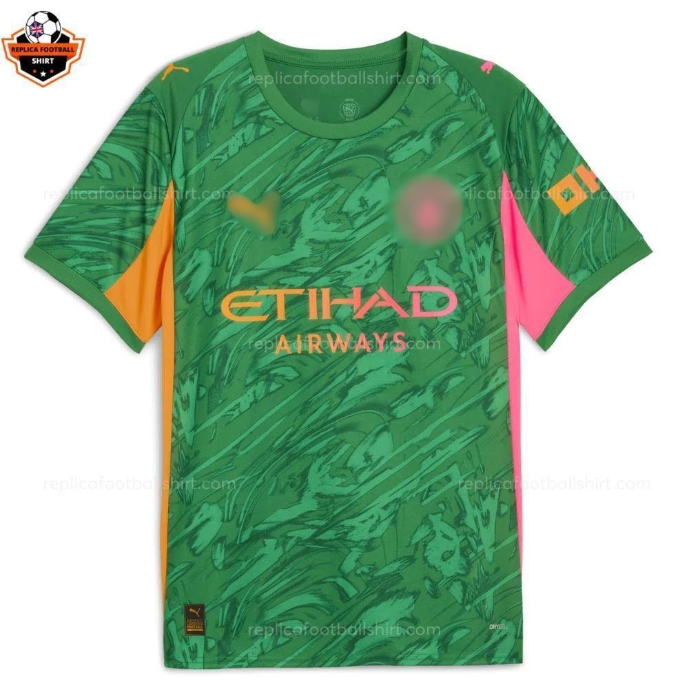 RFS Blur Manchester City Green Goalkeeper Men Replica Football Shirt 2025_26 DONNARUMMA 25 Printed (2)