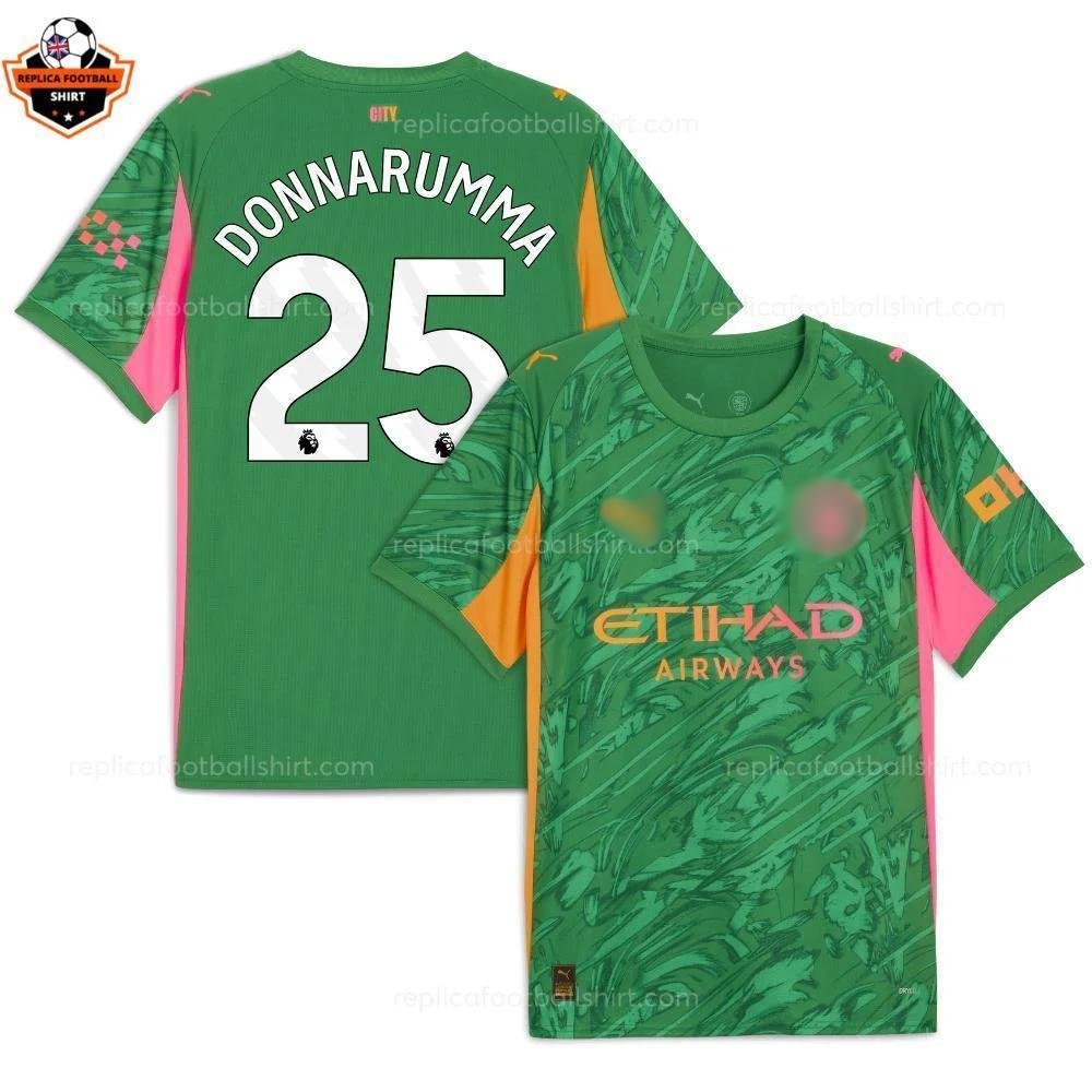 RFS Blur Manchester City Green Goalkeeper Men Replica Football Shirt 2025_26 DONNARUMMA 25 Printed