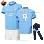 Manchester City HAALAND 9 Home For Men and Kid Replica Football Kit 2024/25