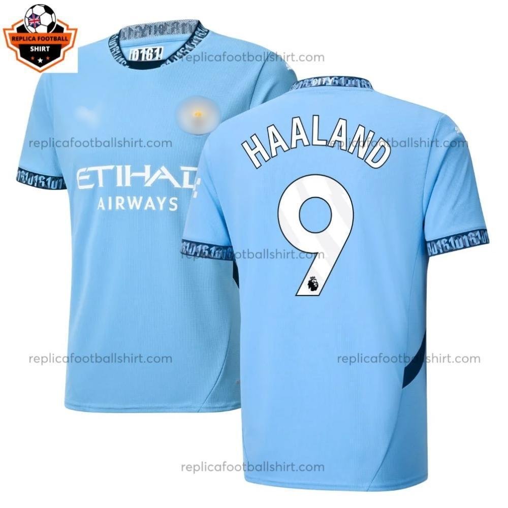 RFS Blur Manchester City HAALAND 9 Home Men Replica Football Shirt 2024_25